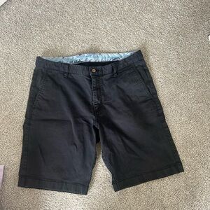 Tommy Bahama Black Flat Front Chino Shorts